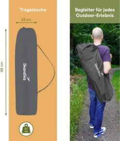 Skandika Moonchair Sirkka – Campingstoelen – Klapstoel – Vouwstoel – Kampeerstoel - Grote, Comfortabele, Campingstoel Opvouwbaar, Gepolsterd, Koelvak, Drinkhouder, Draaggreep En Draagtas, Antislipvoetjes - Max. 150 Kg – Zwart/grijs -Kampeer Verkoop 1022x1200 2