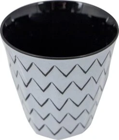 Bo-Camp Servies - Mix & Match - 16 Delig - Zwart/Wit -Kampeer Verkoop 1027x1200 1