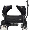 Deryan Luxe Sandy Bolderkar - Duo Buggy - Tandem Buggy - Opvouwbaar - Inklapbare Bolderwagen - Duo Kinderwagen - Zwart -Kampeer Verkoop 1067x1200