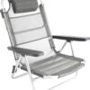 Bo-Camp Beach Chair - Monaco - Aluminium - Grijs -Kampeer Verkoop 1070x1200