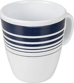 Bo-Camp - Servies - Classic - 16-Delig - Wit/Navy -Kampeer Verkoop 1071x1200