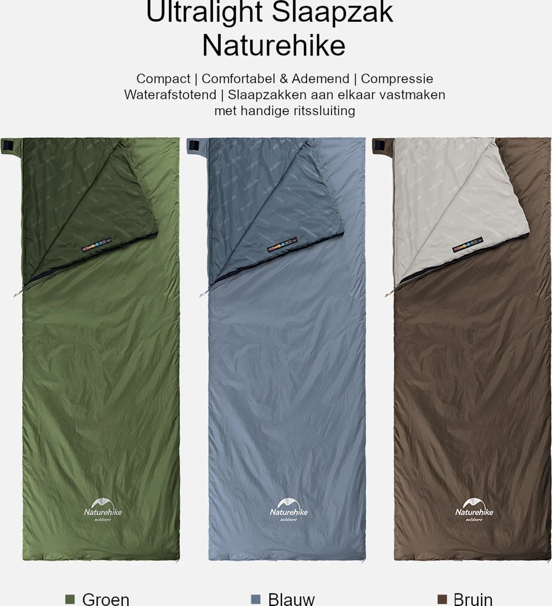 Naturehike® Slaapzak - Lichtgewicht - 190*75cm - Compact - Waterdicht - 3 Seizoenen Slaapzak Lente, Zomer & Herfst - Outdoor - Slaapzakken Volwassen & Kinderen 8 Naturehike® Slaapzak - Lichtgewicht - 190*75cm - Compact - Waterdicht - 3 Seizoenen Slaapzak Lente, Zomer & Herfst - Outdoor - Slaapzakken Volwassen & Kinderen - Image 8
