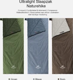 Naturehike® Slaapzak - Lichtgewicht - 205*85cm - Compact - Waterdicht - 3 Seizoenen Slaapzak Lente, Zomer & Herfst - Outdoor - Slaapzakken Volwassen & Kinderen -Kampeer Verkoop 1093x1200