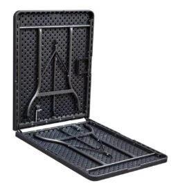 ERRO Vouwtafel - Wickerlook - 180x74cm - Zwart -Kampeer Verkoop 1102x1200 2