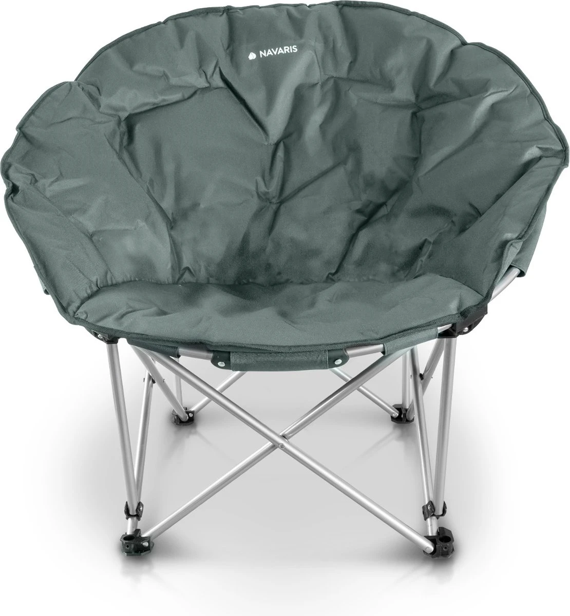 Navaris Klapstoel XXL - Campingstoel Met Opbergtas - Draagbare Stoel Voor Kamperen, Festivals En Vissen -Strandstoel - Inklapbaar - Grijs 5 Navaris Klapstoel XXL - Campingstoel Met Opbergtas - Draagbare Stoel Voor Kamperen, Festivals En Vissen -Strandstoel - Inklapbaar - Grijs - Image 5