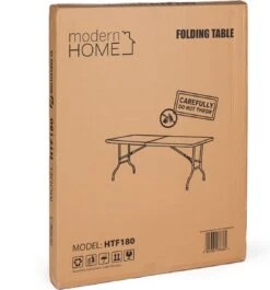 Inklapbare Tafel - Opklaptafel - 180x70x73,5 Cm - Wit -Kampeer Verkoop 1117x1200