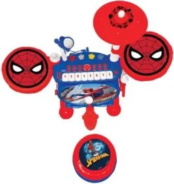 Lexibook Spider-Man Elektronische Drumkit Voor Kinderen, Realistisch Drumgeluid, 8-toetsen Toetsenbord, Mp3-stekker, Inclusief Stoel, Blauw/rood, K610SP -Kampeer Verkoop 1134x1200 2
