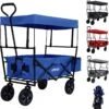 AREBOS Handwagen Vouwbare Dak Handwagen Vouwbare Trolley Uitrustingswagen Blauw -Kampeer Verkoop 1154x1200 2