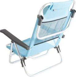 Bo-Camp Beach Chair - Monaco - Aluminium - Blauw -Kampeer Verkoop 1176x1200