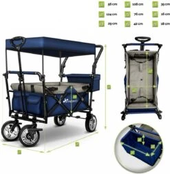 Tresko- Bolderkar, Grijs, Opvouwbaar, Met Dakje, Geschikt Tot 80 Kg - Bolderwagen - Kinderenvervoer - Bolderkarren - Tuinkar - Kinderwagen 16 Tresko- Bolderkar, Grijs, Opvouwbaar, Met Dakje, Geschikt Tot 80 Kg - Bolderwagen - Kinderenvervoer - Bolderkarren - Tuinkar - Kinderwagen -Kampeer Verkoop 1176x1200 4