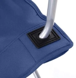 Set Van 2 Opvouwbare Campingstoelen, Klapstoelen Voor Buiten, Comfortabel, Met Armleuningen En Bekerhouders, Stabiel Frame, Draagvermogen 120 Kg - Blauw -Kampeer Verkoop 1183x1200 5