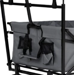 AREBOS Handwagen Vouwbare Dak Handwagen Vouwbare Trolley Uitrustingswagen Grijs -Kampeer Verkoop 1183x1200 6