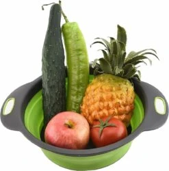 Merkloos Inklapbare Vergiet - Opvouwbaar - Groot - Blauw - Siliconen -Kampeer Verkoop 1186x1200 3