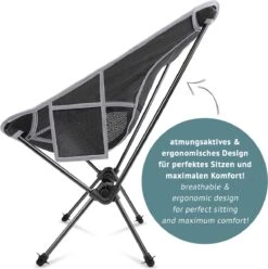 Smartpeas Camping Stoel Van Stevig 600D Polyester En Aluminium - Lichtgewicht En Opvouwbaar - Camping Gadget Inclusief Zijzakken +Plus: Strandmat & Draagtas -Kampeer Verkoop 1195x1200 3