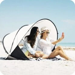 Deryan Luxe Pop Up Strandtent XXL - Anti-UV 50+ - Cream -Kampeer Verkoop 1196x1200 2