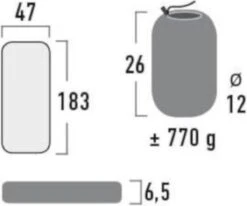 High Peak Tulsa Slaapmat - Donkergrijs -Kampeer Verkoop 1200x1000 7