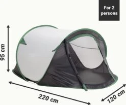 JEMIDI Tweepersoons Pop-up Tent - Opgooitent, Werptent Voor 2 Personen - Ideaal Als Festivaltent Of Kampeertent - Verschillende Kleuren -Kampeer Verkoop 1200x1004