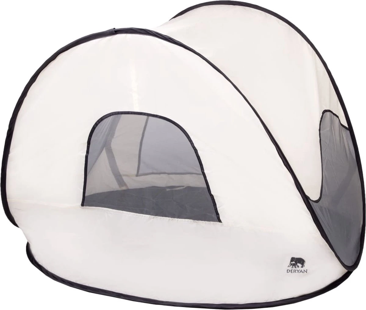 Deryan Luxe Pop Up Strandtent - Anti-UV 50+ - Cream 8 Deryan Luxe Pop Up Strandtent - Anti-UV 50+ - Cream - Image 8