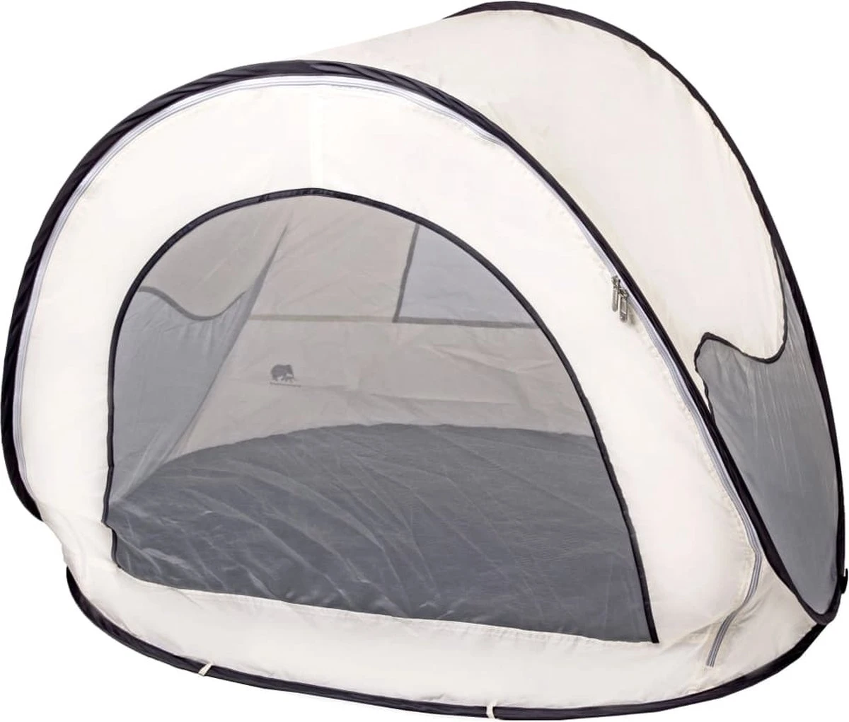 Deryan Luxe Pop Up Strandtent - Anti-UV 50+ - Cream 2 Deryan Luxe Pop Up Strandtent - Anti-UV 50+ - Cream - Image 2