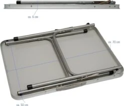 Alu Campingtafel 70x55cm - Inklapbbar Kampeertafel - Picknicktafel Licht Vouwtafel Klaptafel Grijs -Kampeer Verkoop 1200x1026 1