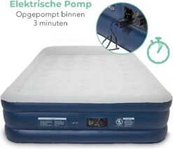 LifeGoods Luchtbed - 2 Persoons - Met Ingebouwde Pomp - Incl. Draagtas En Reparatiekit -Kampeer Verkoop 1200x1034 5