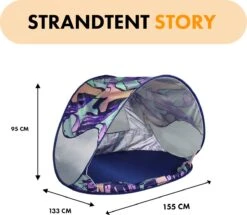 Deryan Luxe Pop Up Strandtent - Anti-UV 50+ - Story 9 Deryan Luxe Pop Up Strandtent - Anti-UV 50+ - Story -Kampeer Verkoop 1200x1045