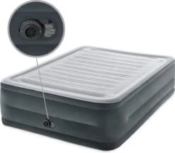 Intex Luchtbed - 2-Persoons - 152 X 203 X 33 Cm - Grijs - Met Ingebouwde Pomp, Hoeslaken Antraciet En Reparatieset -Kampeer Verkoop 1200x1047 10