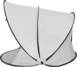 Deryan Luxe Pop Up Strandtent XXL - Anti-UV 50+ - Zilver -Kampeer Verkoop 1200x1047