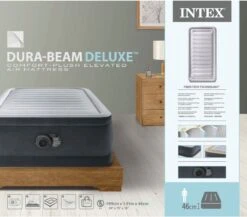 Intex Luchtbed - 1-Persoons - 99 X 191 X 46 Cm - Grijs - Met Ingebouwde Pomp, Hoeslaken Antraciet En Reparatieset -Kampeer Verkoop 1200x1054 2