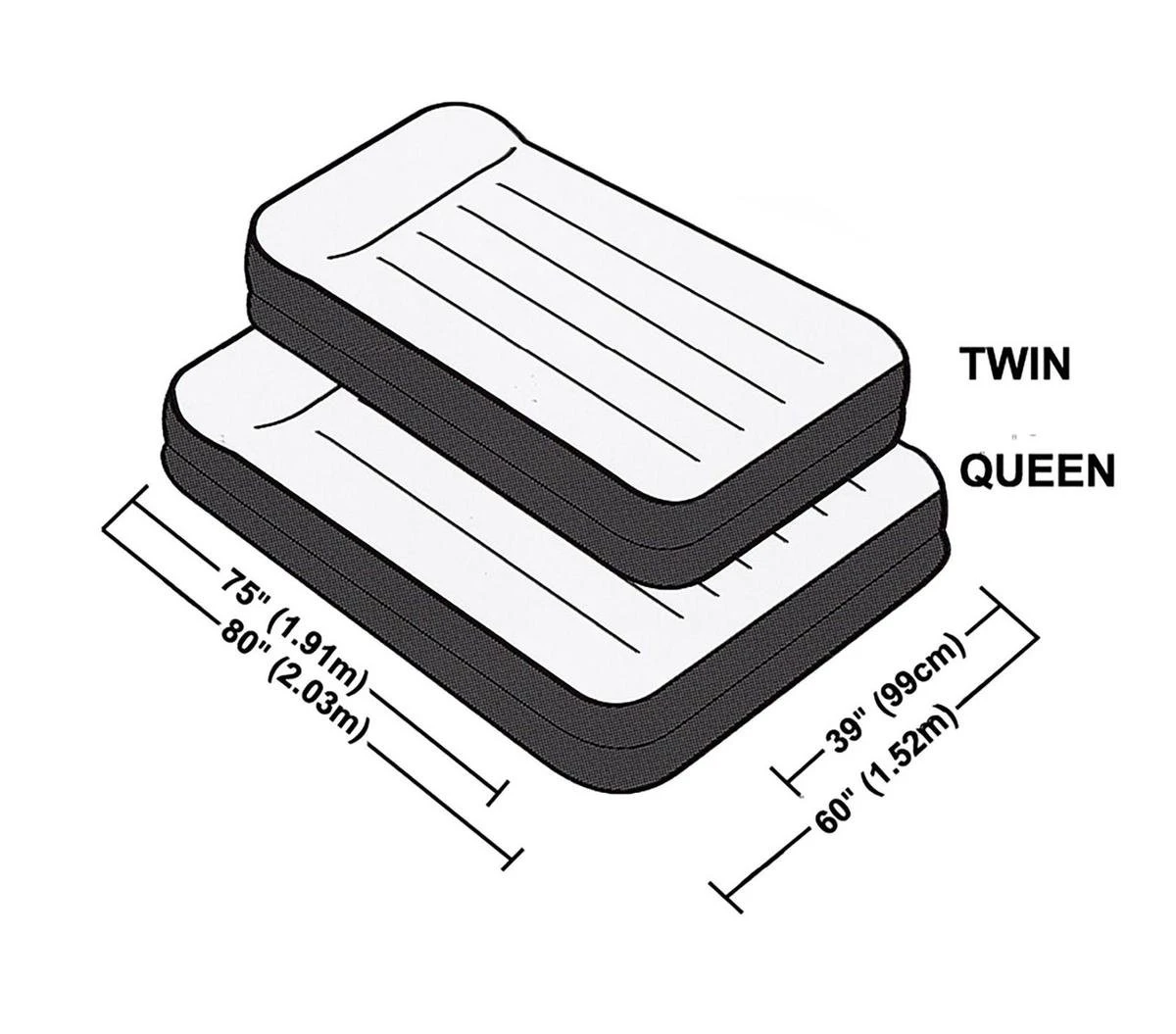 Intex Luchtbed - 2 Persoons - 203x152x42cm 5 Intex Luchtbed - 2 Persoons - 203x152x42cm - Image 5