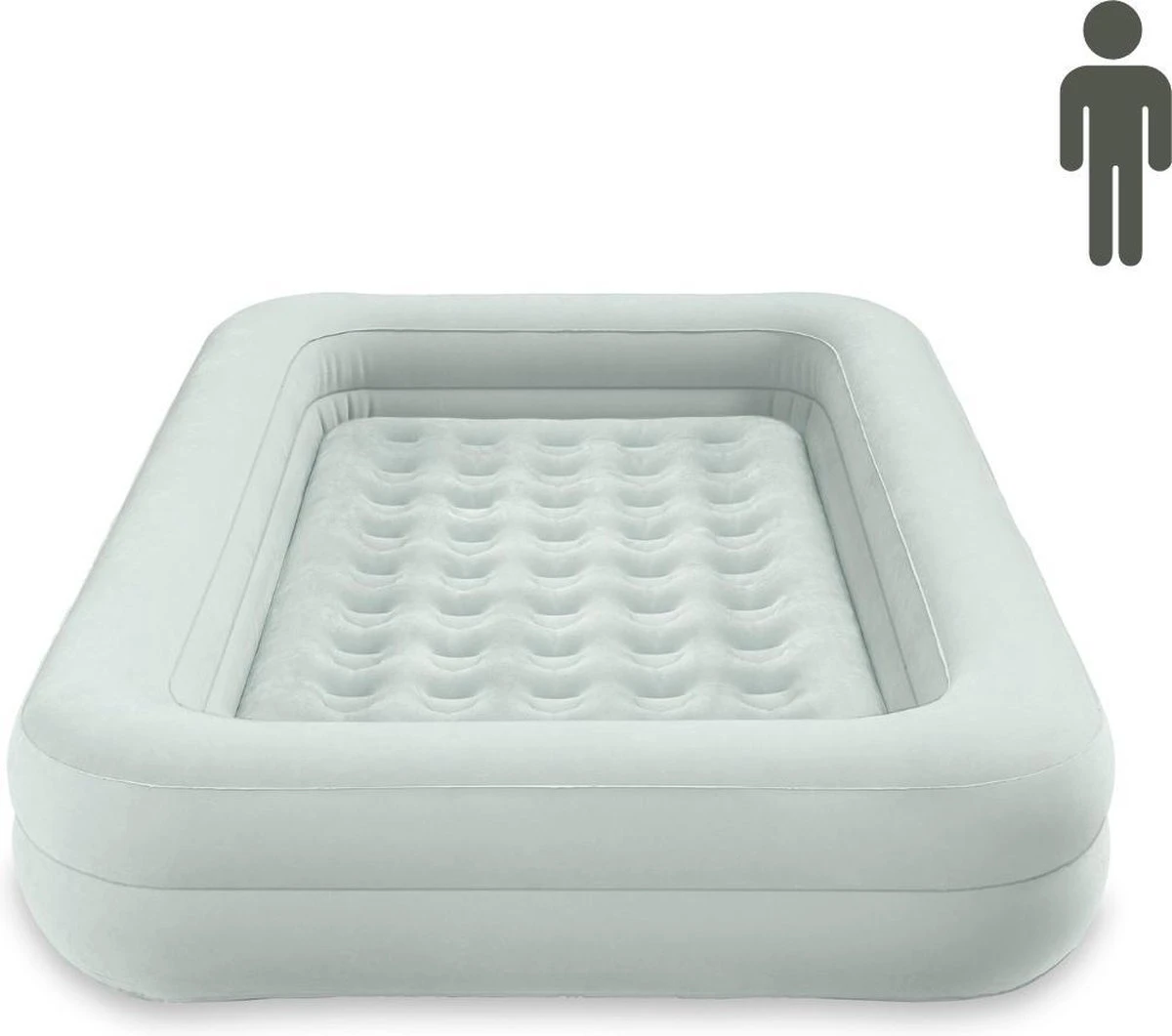 Intex Luchtbed - Kinder Reisbed - 1 Persoons - Slaapgedeelte: B71 X L132 X H10 - Met Reparatieset 2 Intex Luchtbed - Kinder Reisbed - 1 Persoons - Slaapgedeelte: B71 X L132 X H10 - Met Reparatieset - Image 2