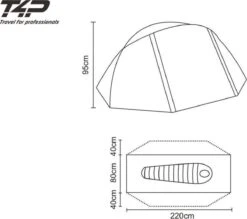 Expedition Tent T1 - Donker Groen - 1 Persoons -Kampeer Verkoop 1200x1065