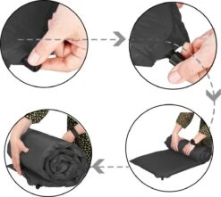 Springos Slaapmat | Zelfopblazend | 180 Cm | Inclusief Hoes | Zwart -Kampeer Verkoop 1200x1072