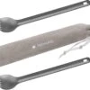 Navaris 2x Spork Met Extra Lange Handgreep - Set Van 2 - Campingbestek Van Titanium - Bestek Voor Onderweg - Lichtgewicht - Inclusief Bewaarzakje -Kampeer Verkoop 1200x1074 2