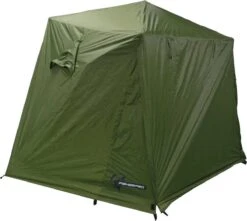 FisherPro Karpertent Met Stormcover – Vistent – Tent - Bescherming Tegen Zon En Wind – 100% Waterdichte Stormhoes – Met Handige Meeneemtas – Ook Geschikt Als Strandtent Of Festivaltent – Extra Veiligheid En Warmte Door Stormcover -Kampeer Verkoop 1200x1074