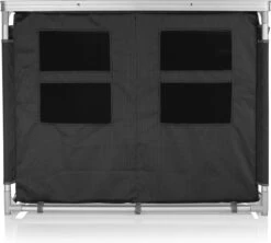 Campart Campingkeuken KI-0734 - Campingkast Groot - 4 Verstelbare Poten - Opvouwbaar En Lichtgewicht - Inclusief Opbergtas - Grijs -Kampeer Verkoop 1200x1077