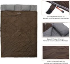 Where Tomorrow Double Slaapzak 220 X 150 Cm Diverse Kleuren - Bruin 9 Where Tomorrow Double Slaapzak 220 X 150 Cm Diverse Kleuren - Bruin -Kampeer Verkoop 1200x1090