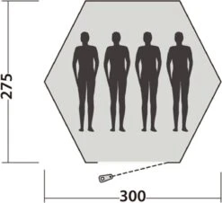 Easy Camp Tent Bolide 400 - Rood - 4 Persoons -Kampeer Verkoop 1200x1098