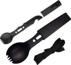 Lynnz® Spork 7 In 1 - Camping Bestek - Campingbestek - Campingservies - Reisbestek - Bestek To Go - Jachtmes - Rambomes -Kampeer Verkoop 1200x1104