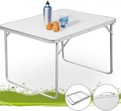 Merkloos Aluminium Inklapbare Tuintafel - Campingtafel - 80x60x68 Cm -Kampeer Verkoop 1200x1105 3
