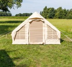 Opblaasbare Vier Persoons Tent Beige 300x200x210 Cm -Kampeer Verkoop 1200x1111