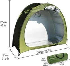 Merkloos Fietstent, Beschermhoes Fietsenschuur, Tent Voor Camping In De Open Lucht-groen 200*80*165CM -Kampeer Verkoop 1200x1118 1