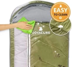 COVACURE 1.5/0.8kg Slaapzak, 3 Seizoenen Ultra Warm & Lichtgewicht Slaapzak Voor Volwassenen, Envelop Compacte Outdoor Slaapzakken Met Draagbare Compressie Tas Voor Camping, Rugzakken, Wandelen... -Kampeer Verkoop 1200x1120