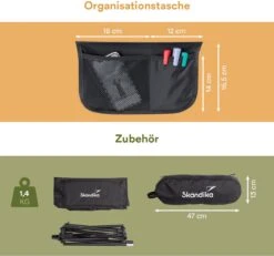 Skandika Campingstoel Compact – Campingstoelen - Campingstoel Tot 150 Kg Belastbaar - Kampeerstoel, Visstoel, Kleine Pakmaat, Opvouwbaar, Stabiel, Licht, Comfortabel Gepolsterd – Draagtas Meegeleverd - Vouwstoel – Zwart -Kampeer Verkoop 1200x1120 3