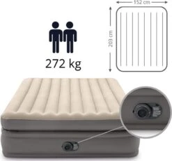 Intex Prime Comfort - Luchtbed - 2-Persoons - 152x203x51 Cm (BxLxH) - Grijs - Met Ingebouwde Motorpomp 14 Intex Prime Comfort - Luchtbed - 2-Persoons - 152x203x51 Cm (BxLxH) - Grijs - Met Ingebouwde Motorpomp -Kampeer Verkoop 1200x1124 3