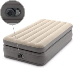 Intex Prime Comfort - Luchtbed - 1-Persoons - 99x191x51 Cm (BxLxH) - Grijs - Met Ingebouwde Motorpomp -Kampeer Verkoop 1200x1126 4