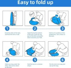 IGOODS Pop-up Tent - 2/3-Persoons - Blauw -Kampeer Verkoop 1200x1137 1