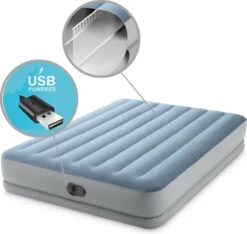 Intex Mid-Rise Comfort - Luchtbed - 2-Persoons - 152x203x36 Cm (BxLxH) - Blauw/Grijs - Met FastFill USB Pomp -Kampeer Verkoop 1200x1139 4