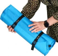 Springos Slaapmat | Zelfopblazend | 186 Cm | Inclusief Hoes & Hoofdkussen | Lichtblauw -Kampeer Verkoop 1200x1149