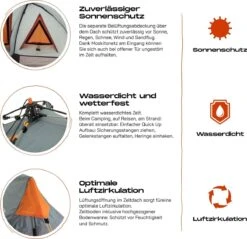 Where Tomorrow Solo Tent Pop Up 225X100X57 Cm - Grijs - 1 Persoons 10 Where Tomorrow Solo Tent Pop Up 225X100X57 Cm - Grijs - 1 Persoons -Kampeer Verkoop 1200x1162